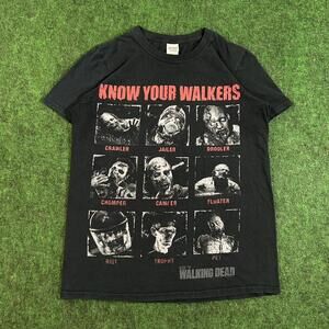 Vintage The Walking Dead “Know Your Walkers” Tee Size Small